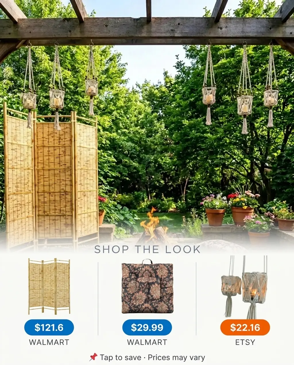 Secluded Backyard Fire Pit Den — Shop the Look