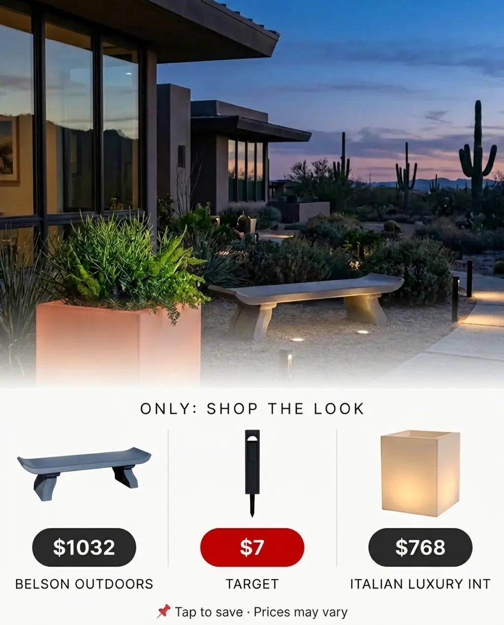 Integrated LED Planters for Illuminated Greenery — Shop the Look