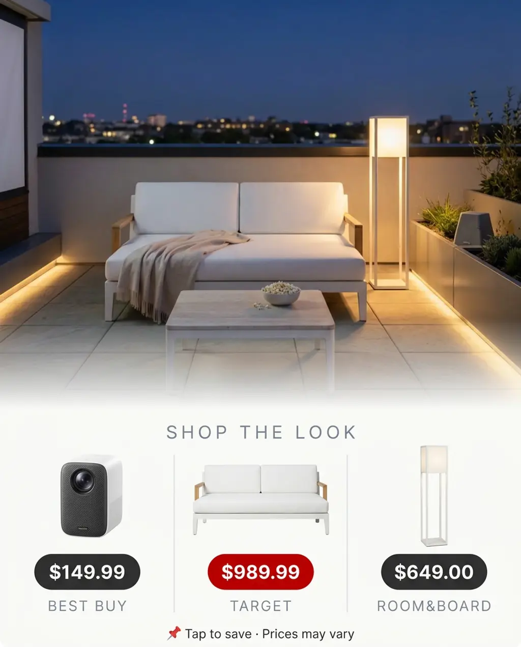 Rooftop Home Cinema Under the Stars — Shop the Look