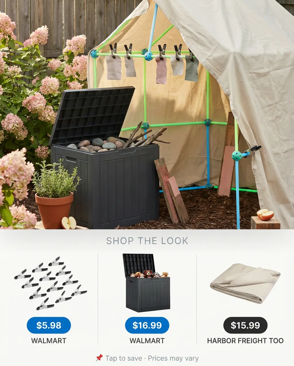 DIY Fort Building Kit Station with Natural Materials — Shop the Look