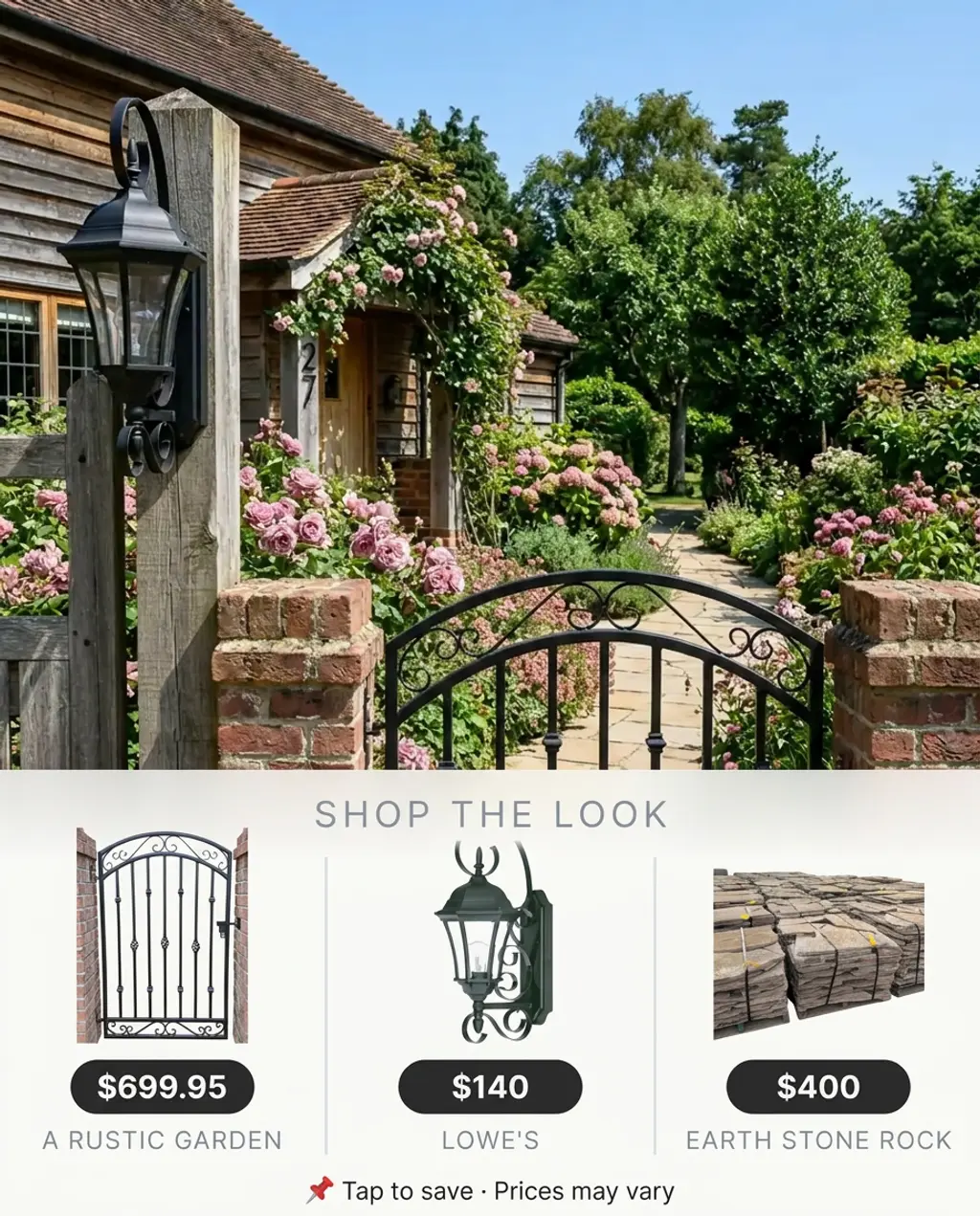 Grand Entrance Gate with Winding Path to Cottage — Shop the Look