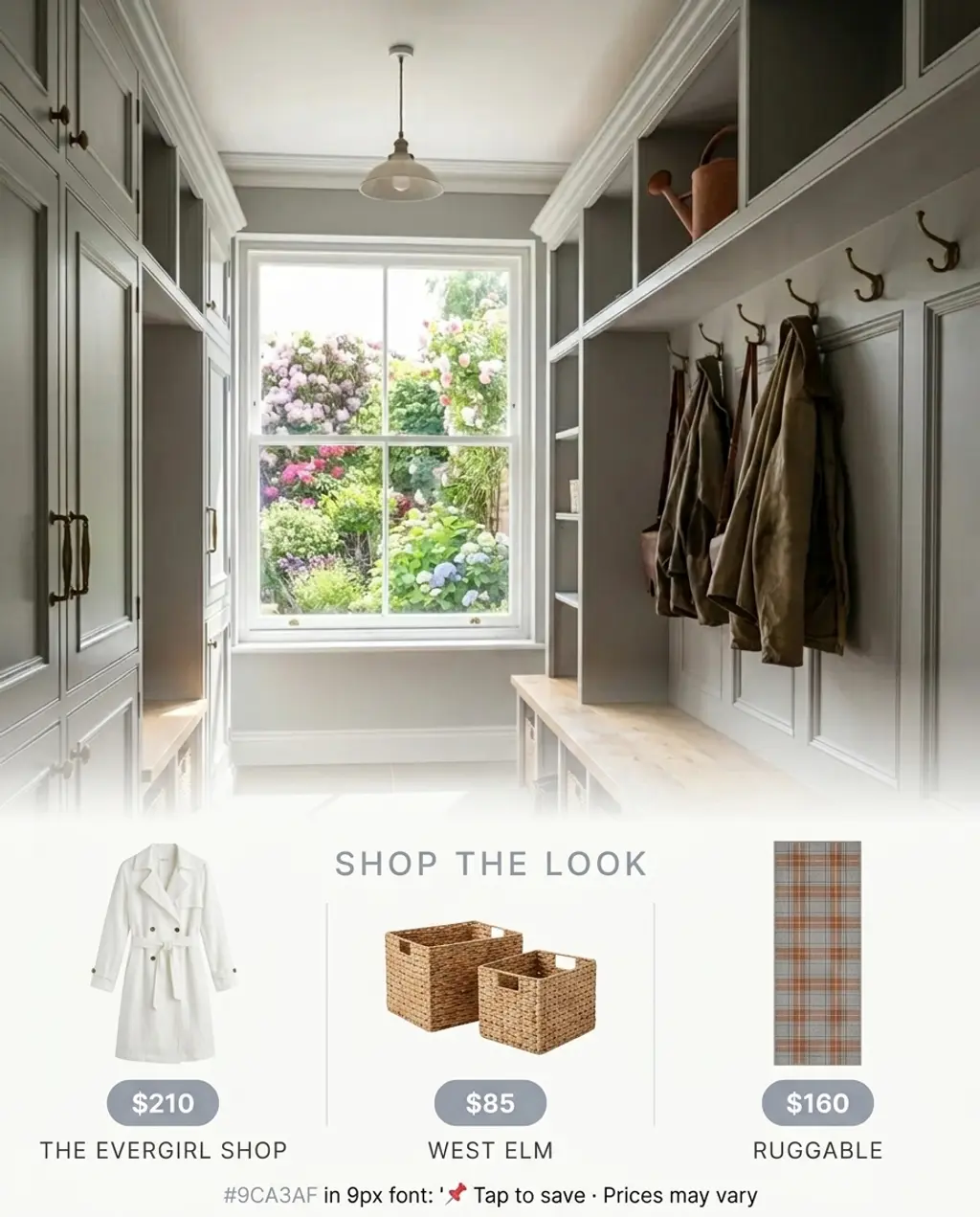 Timeless Gray Mudroom with Traditional Touches — Shop the Look