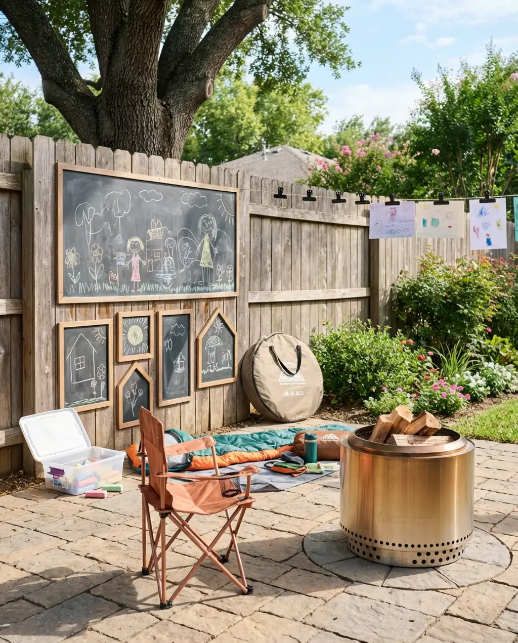 Backyard Campout Area with Fire Pit — Shop the Look