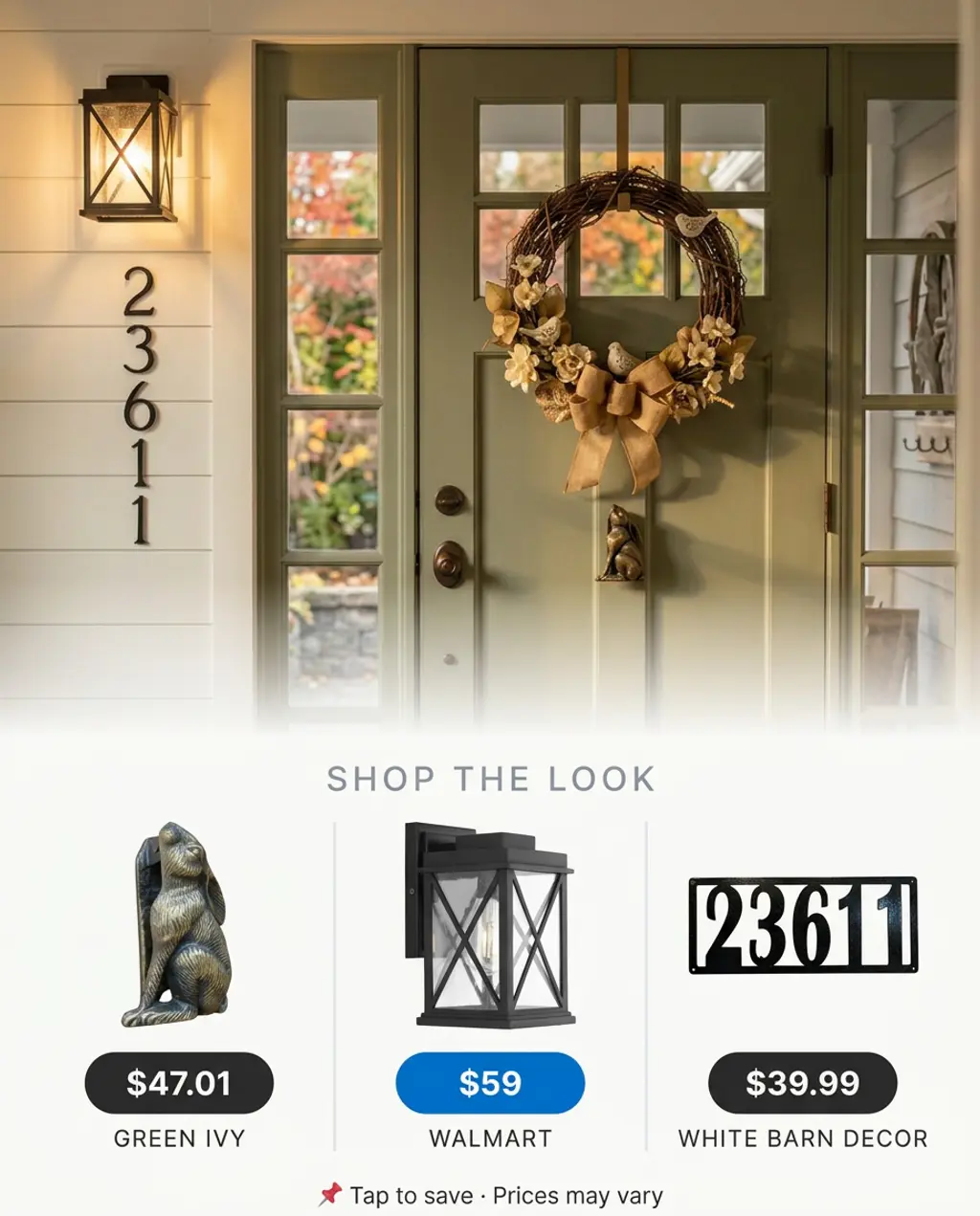 Farmhouse Easter Wreath DIY for Front Door — Shop the Look