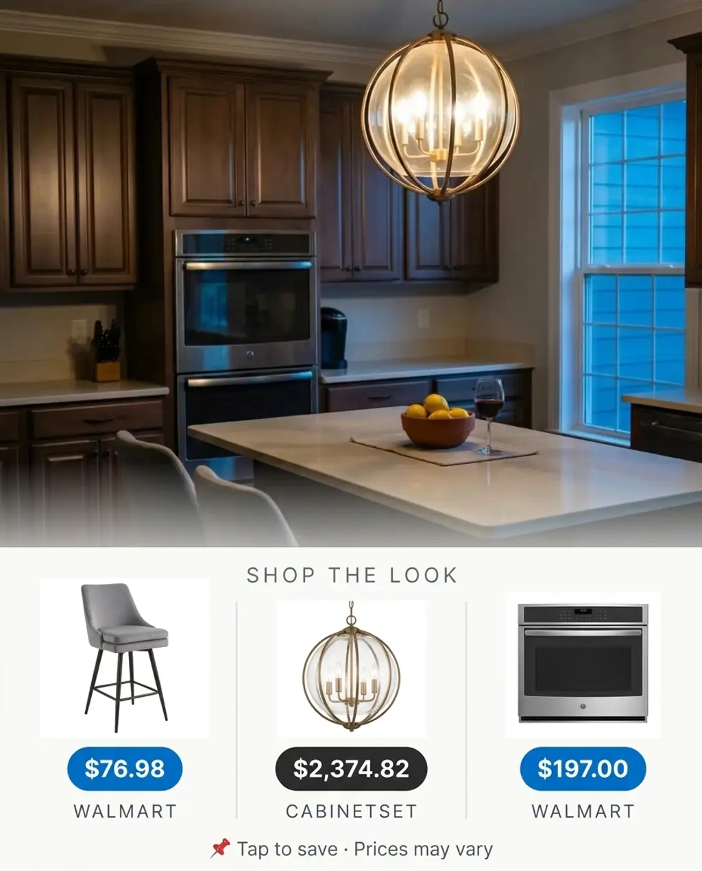 Beige and Dark Wood Kitchen with Natural Light — Shop the Look