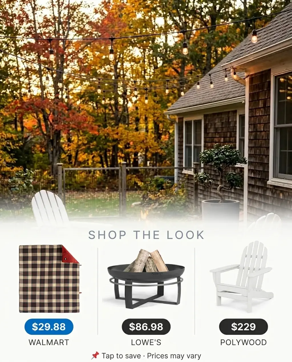 Cozy Fire Pit Lounge for Small Patios — Shop the Look