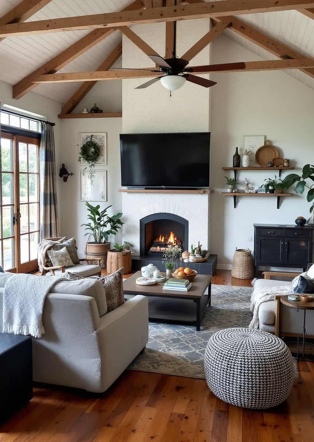 15 Stunning Farmhouse Living Room Ideas To Revamp Your Home - Diy Cozy Living