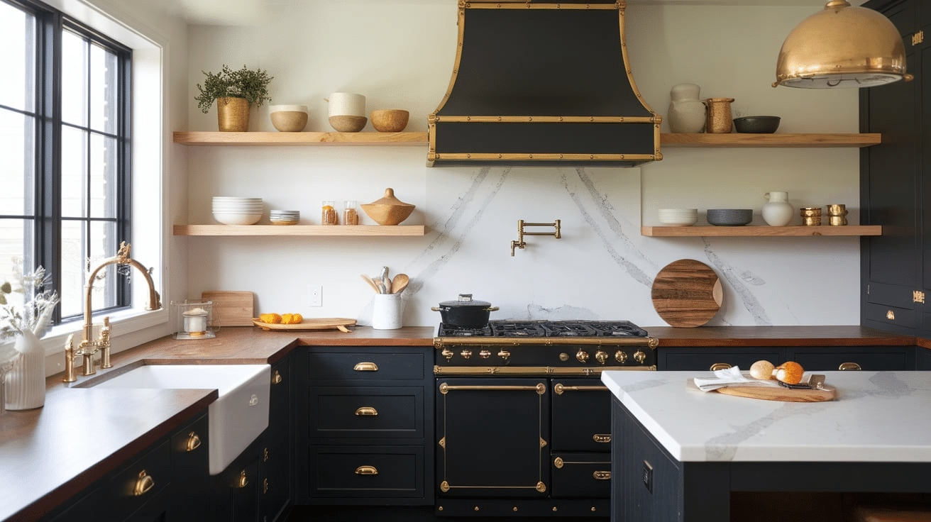 17 Black Farmhouse Kitchen Ideas for Your Home - A House in the Hills