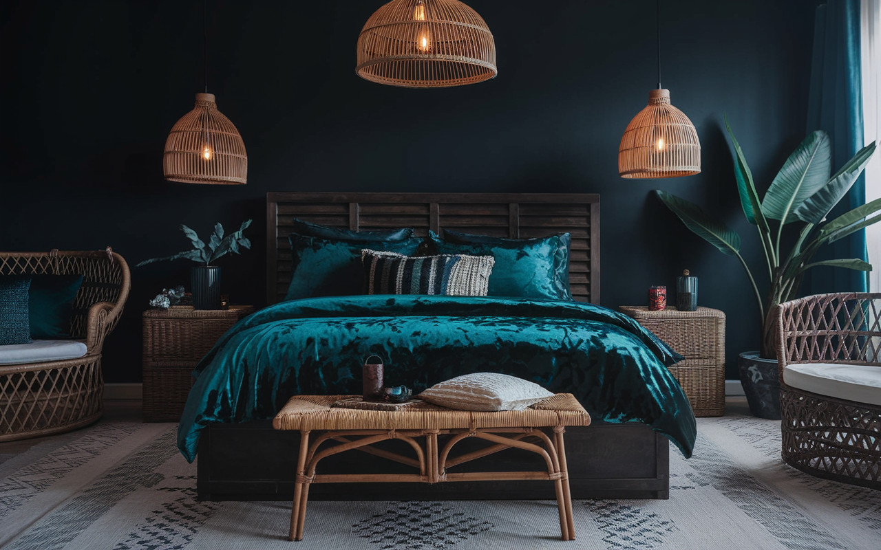 20 Dreamy Dark Boho Bedroom Ideas That Are Next-Level Stunning