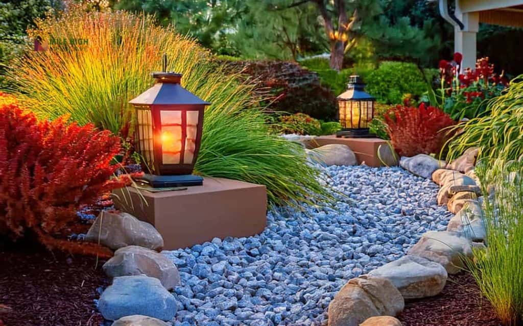 21 Easy Landscape Designs with River Rock for Denver Gardens