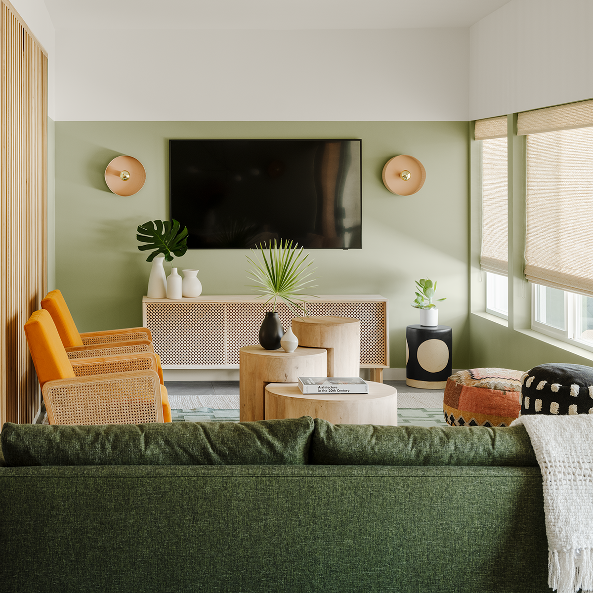 21 Green Living Room Ideas for a Relaxing Decor Upgrade