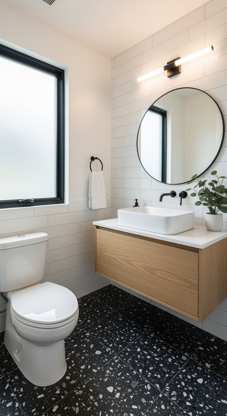23 Stunning Black Half Bathroom Ideas