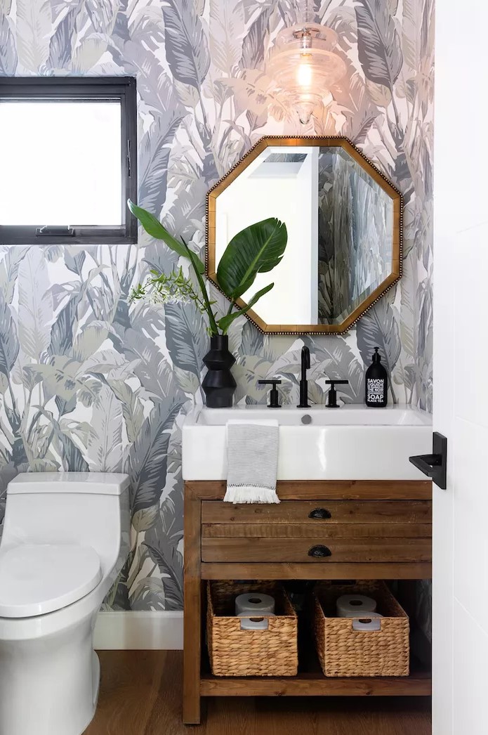 31 Chic Mid-Century Modern Powder Rooms - Shelterness