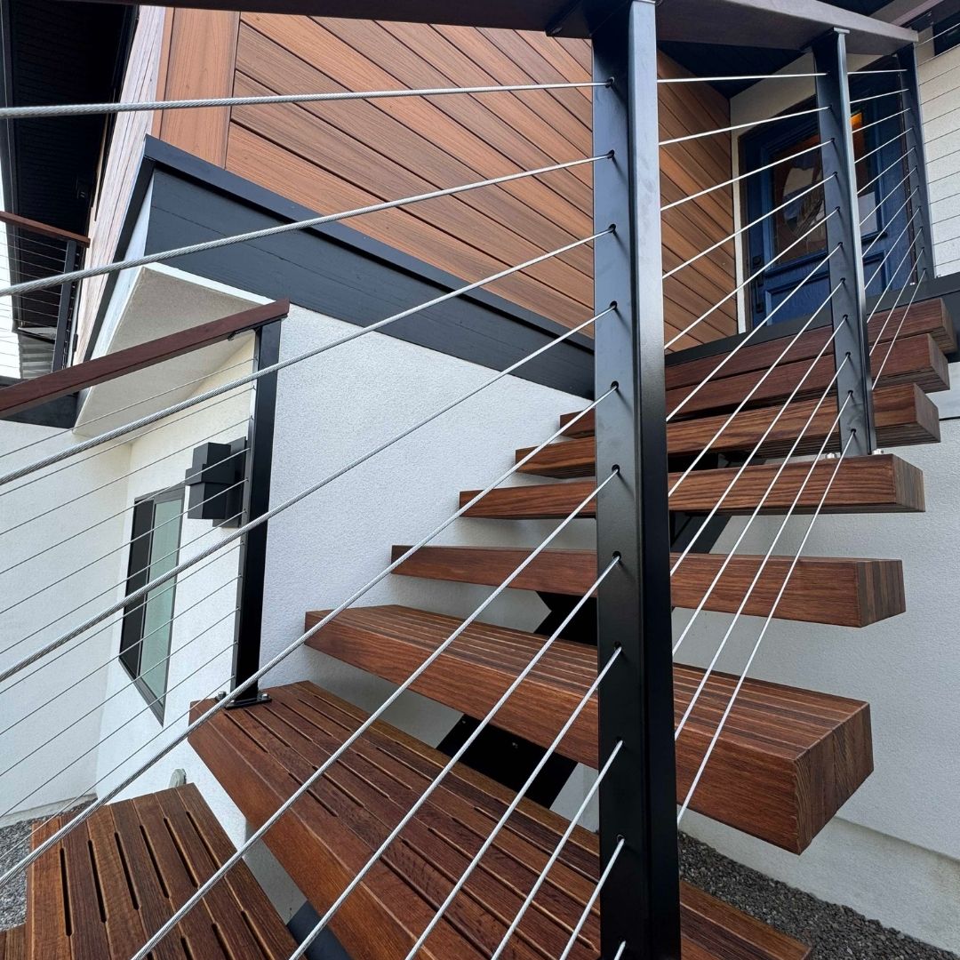 4 Open Staircase Ideas | San Diego Cable Railings