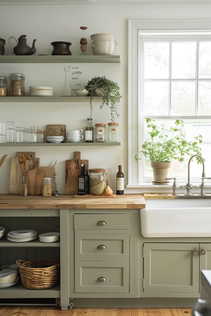 40 Serene Sage Green Kitchen Cabinet Inspirations to Transform Your Space - Living Chic