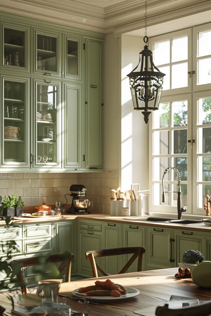 40 Serene Sage Green Kitchen Cabinet Inspirations to Transform Your Space - Living Chic