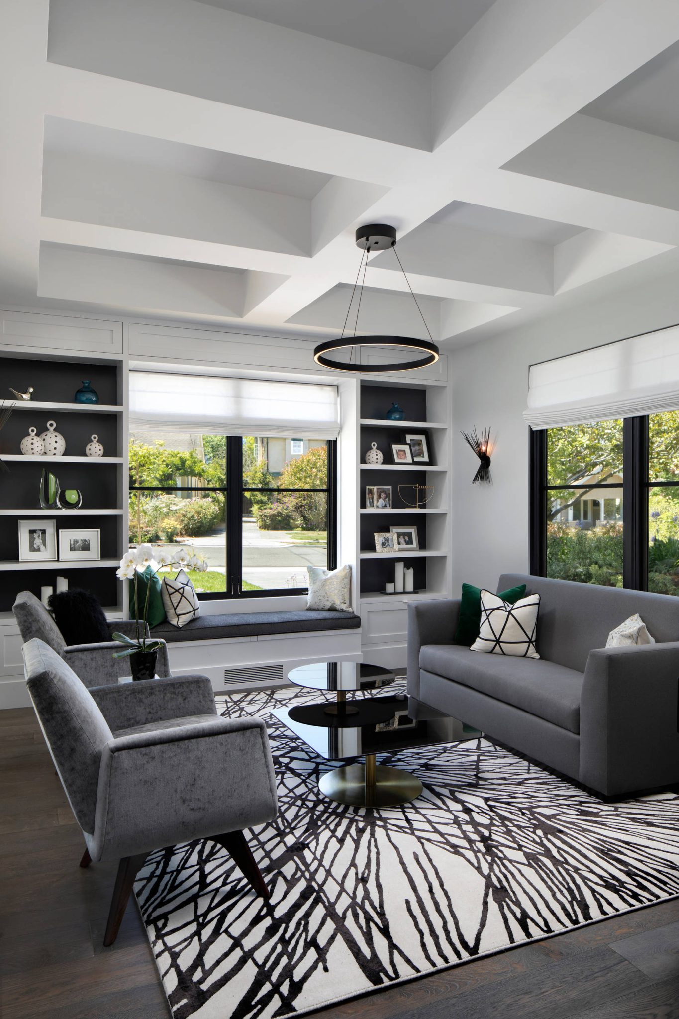 75 Gray Floor Living Room Ideas You'll Love - May, 2026 | Houzz