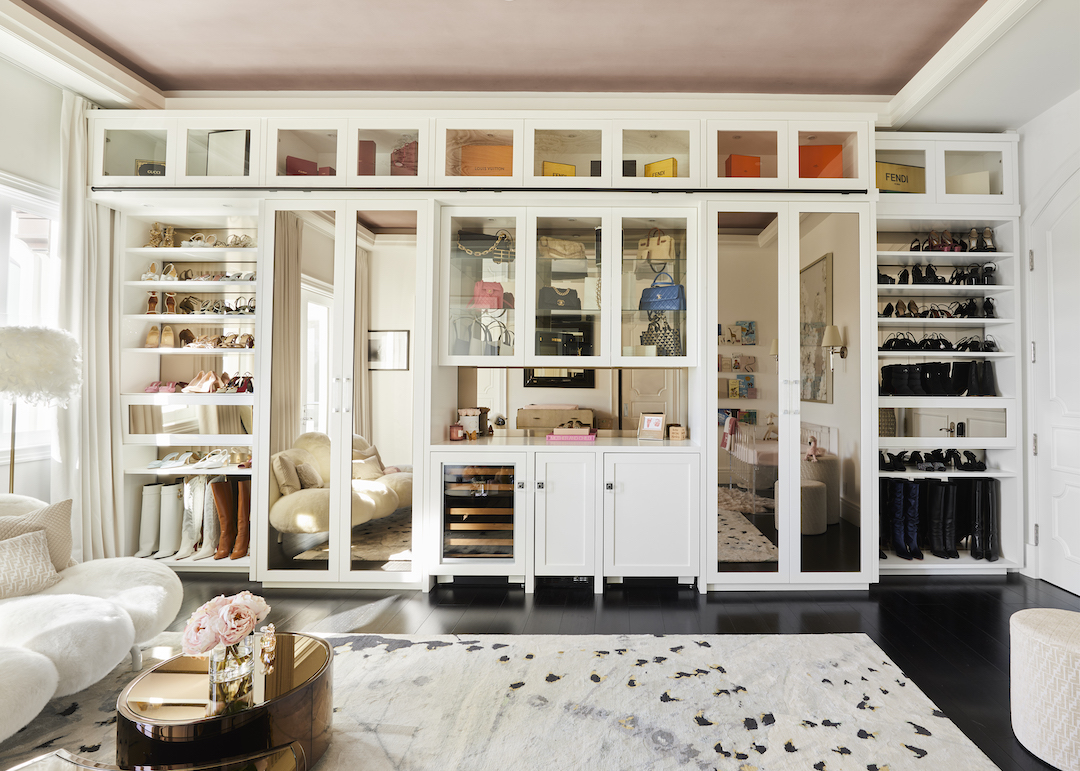 A Modern Luxury Girl's Nursery (and Lounge!) - Little Crown Interiors