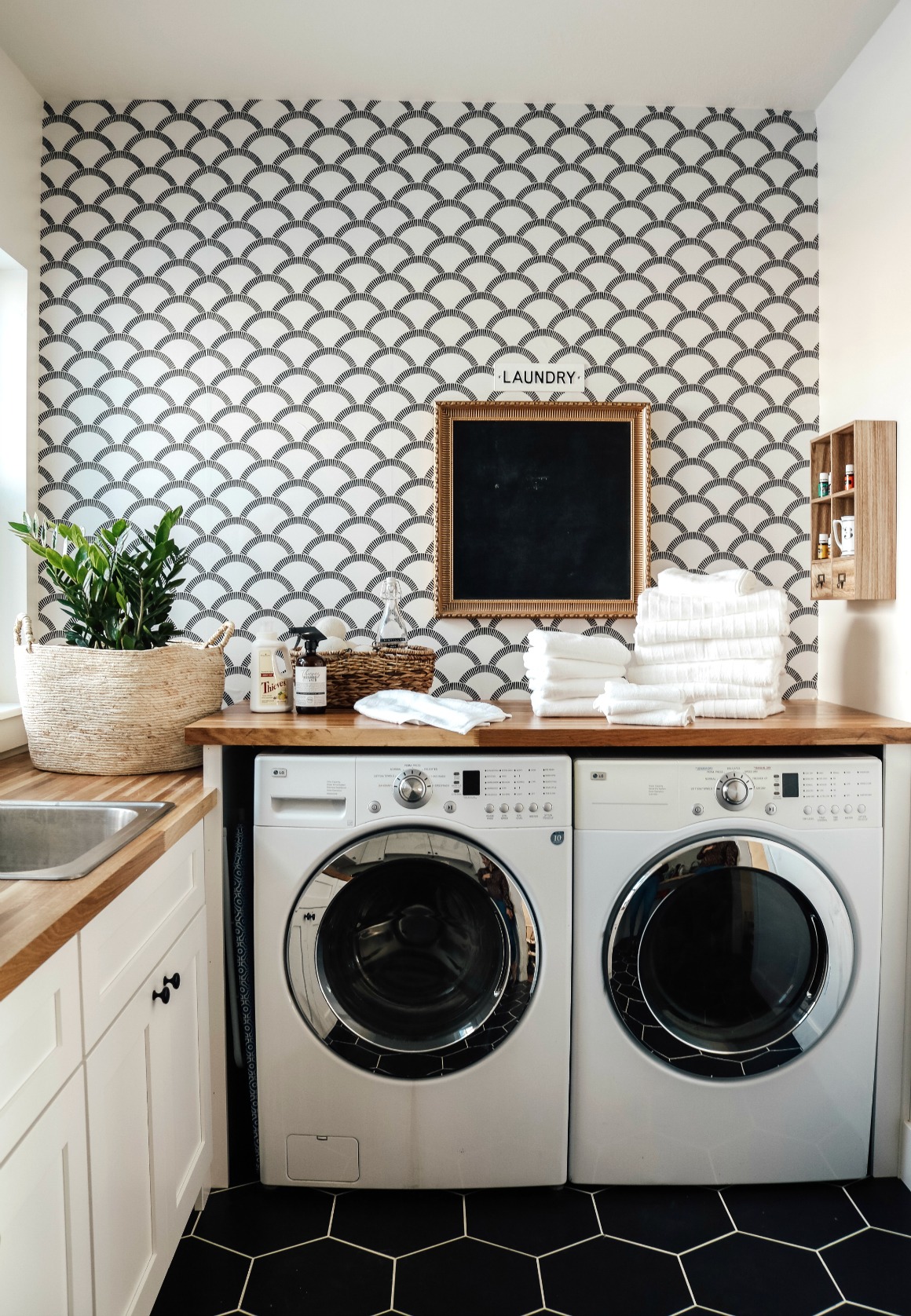 Brand New Laundry Room Gets Some Character - Nesting With Grace
