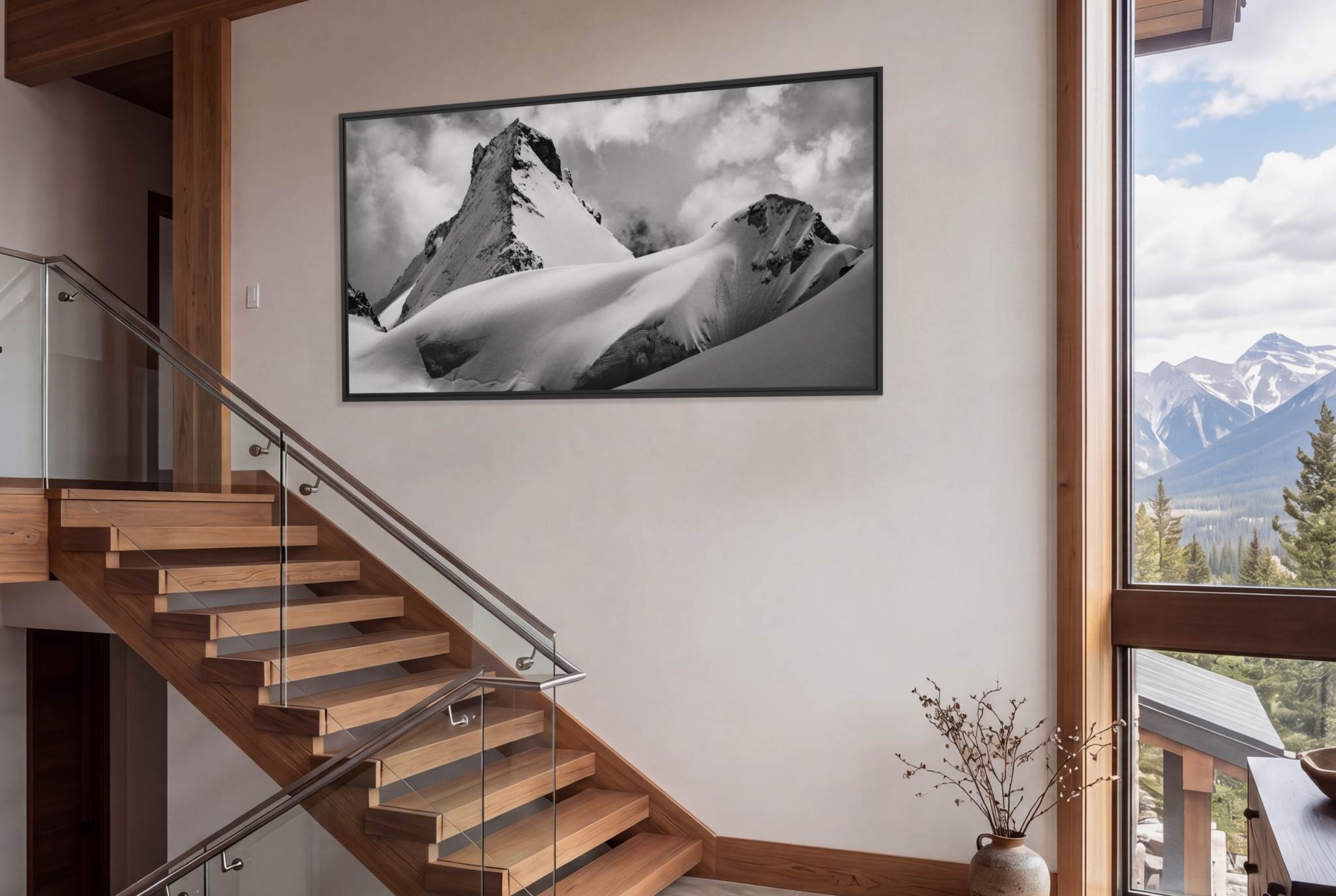 Cabin Staircase: Decorating with Panoramic Tiles