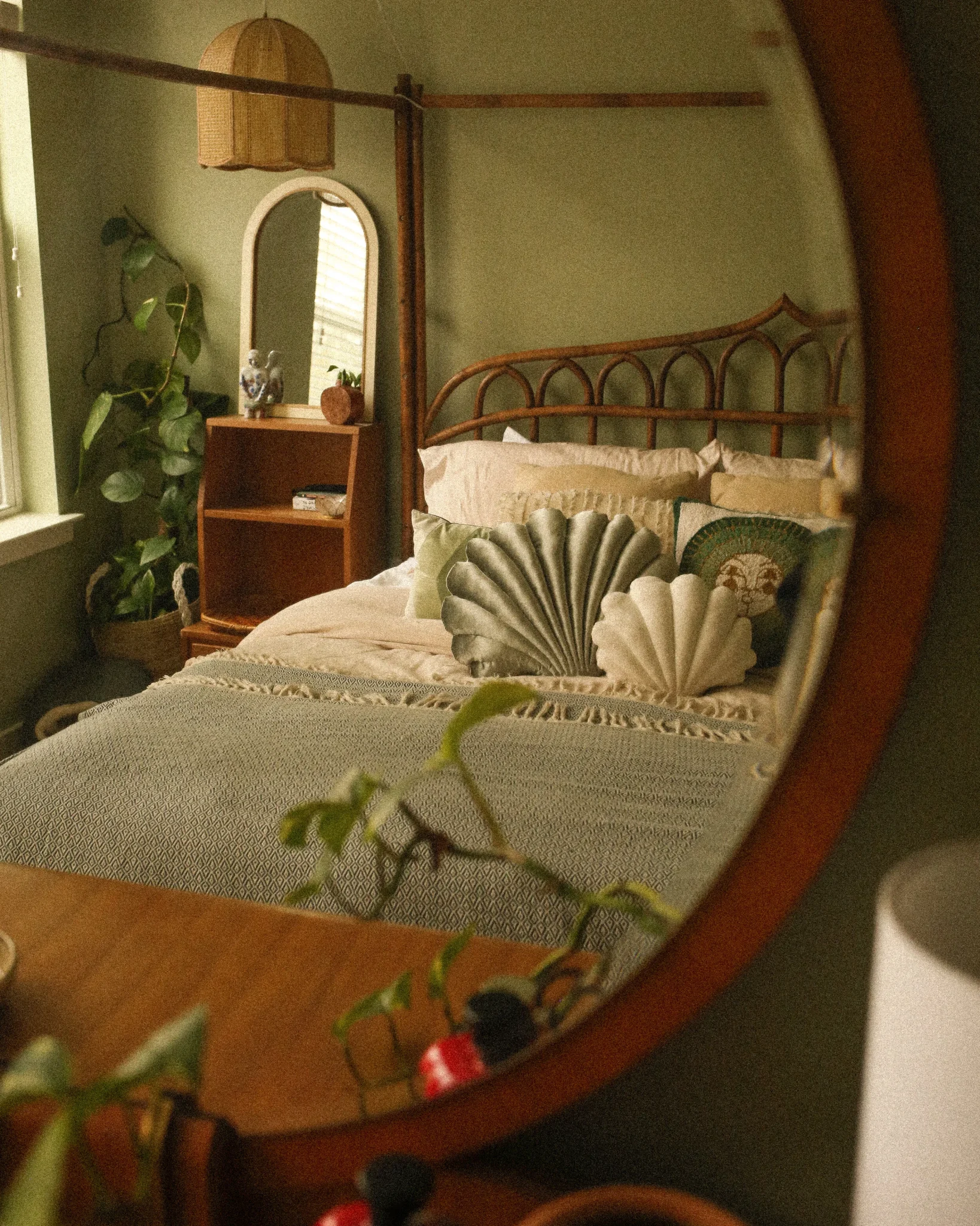 Calming Green Vintage Bedroom Makeover — Probably This