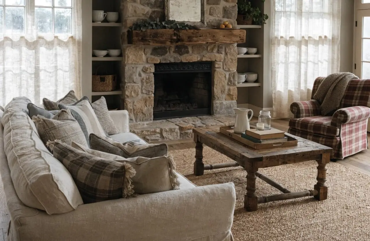 Farmhouse Living Room Decorating Ideas: 5 Easy DIY Projects