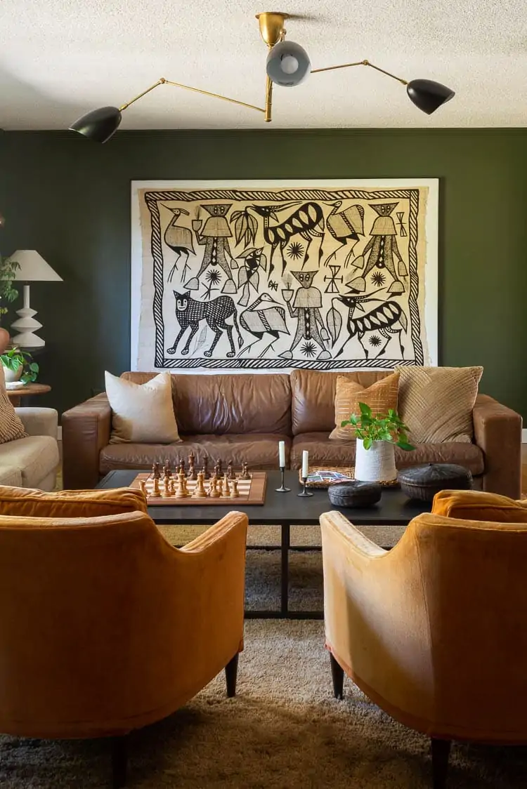 Forest Green Living Room Ideas: My Dark Green Paint & Decor Tips