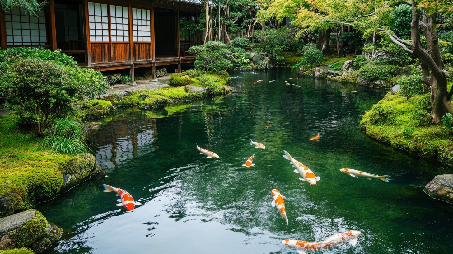 Free Tranquil Koi Pond Image - Pond, Koi, Garden | Download at StockCake