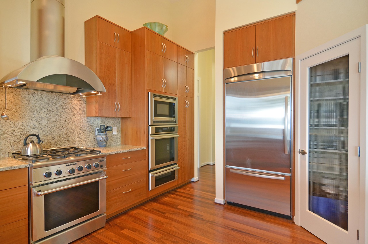 fridge, kitchen, refrigerator, interior, design, stainless, wood, elegant, cabinets, freezer, appliance, stove, fridge, fridge, fridge, fridge, fridge