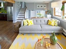 Gray and Yellow Living Room Design Ideas | HGTV