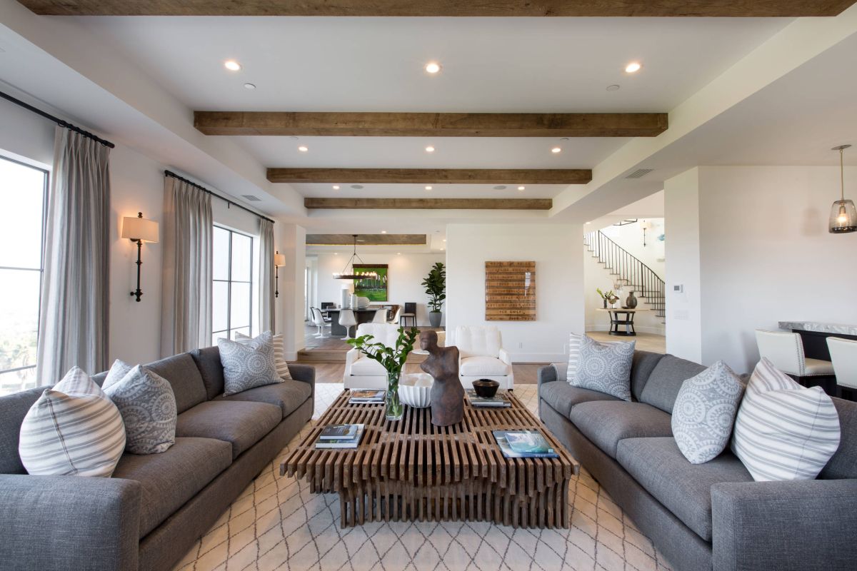 Grey and Brown Living Room Design Ideas
