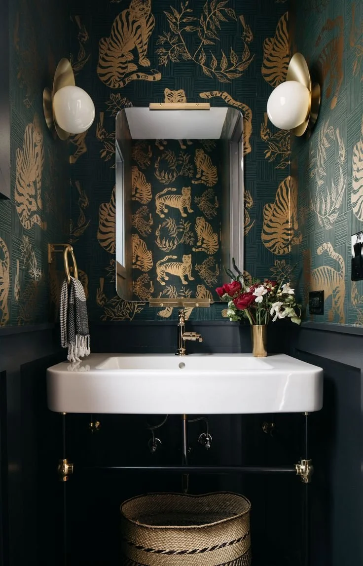 Half Bathroom Design — Olive & June Home: Bold, Functional Interior Design