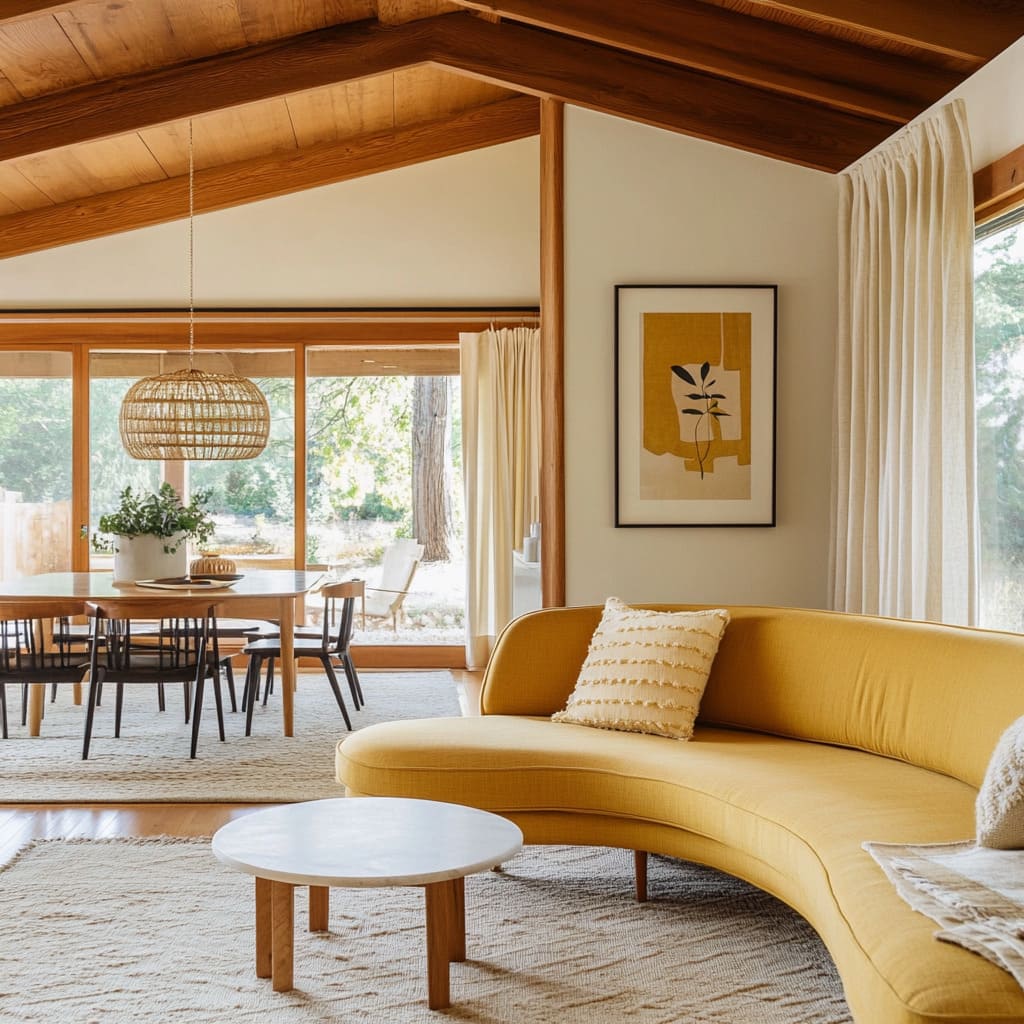 How Designers Use Yellow for a Stylish, Balanced Living Room