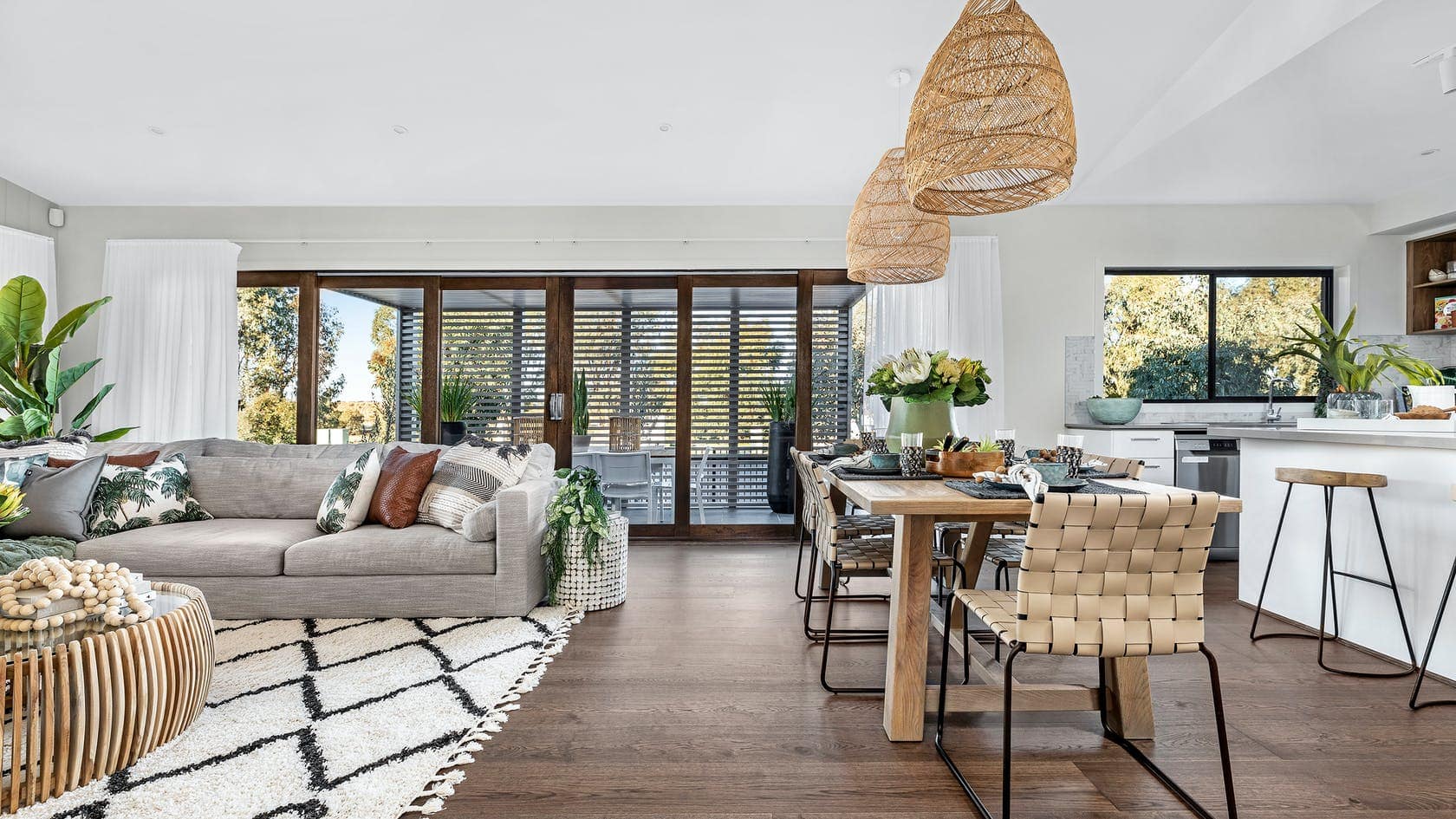 How to Style & Layout an Open Plan Living Dining Room Combo