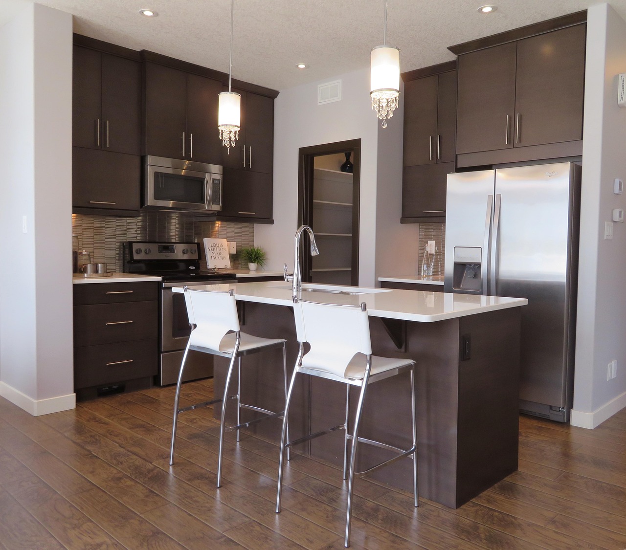 kitchen, counter, fridge, refrigerator, elegant, furniture, chairs, cabinets, apartment, interior, home, house, pantry, contemporary, fridge, fridge, fridge, fridge, fridge, refrigerator, pantry, pant