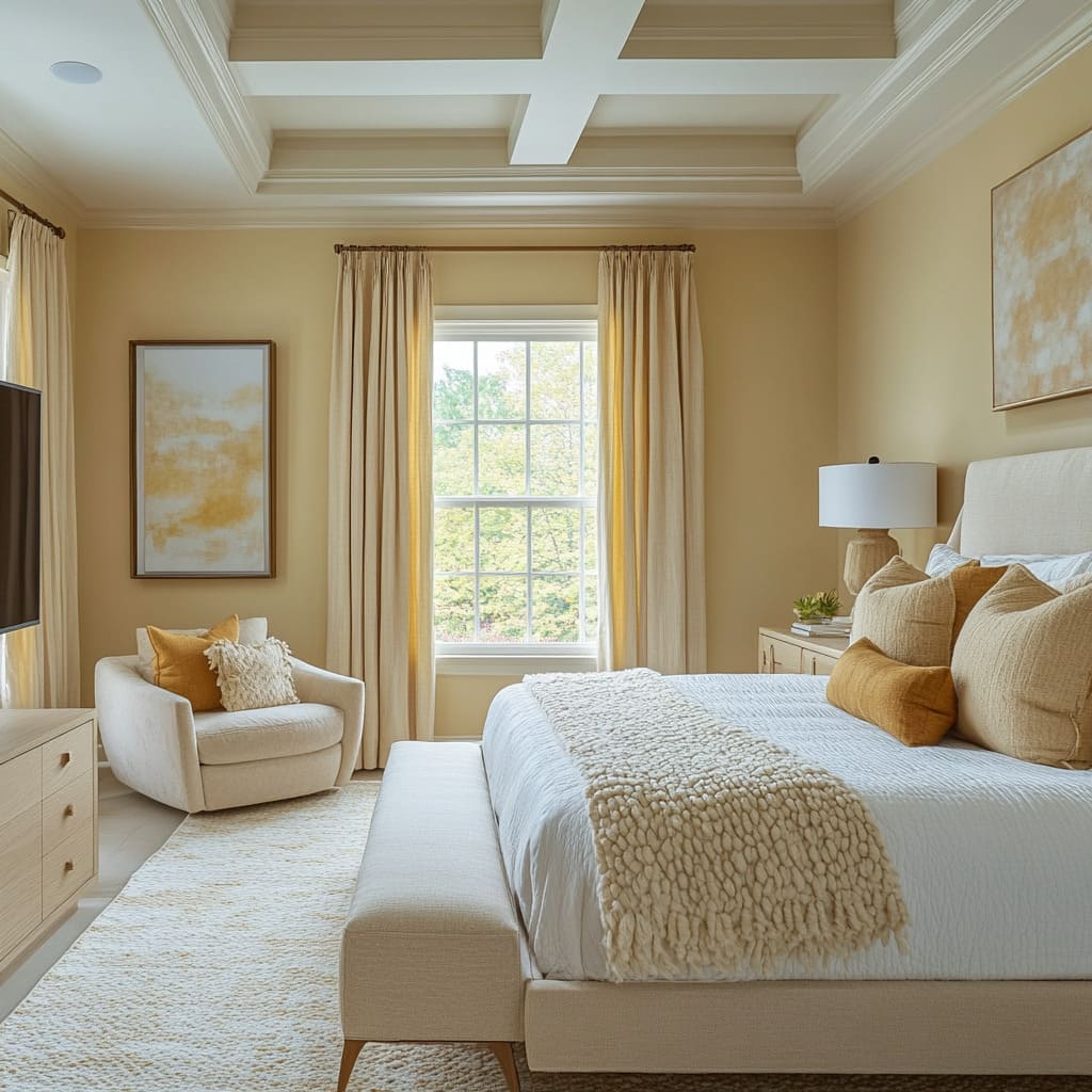 Modern Yellow Bedroom Ideas | Stylish & Balanced Decor Tips