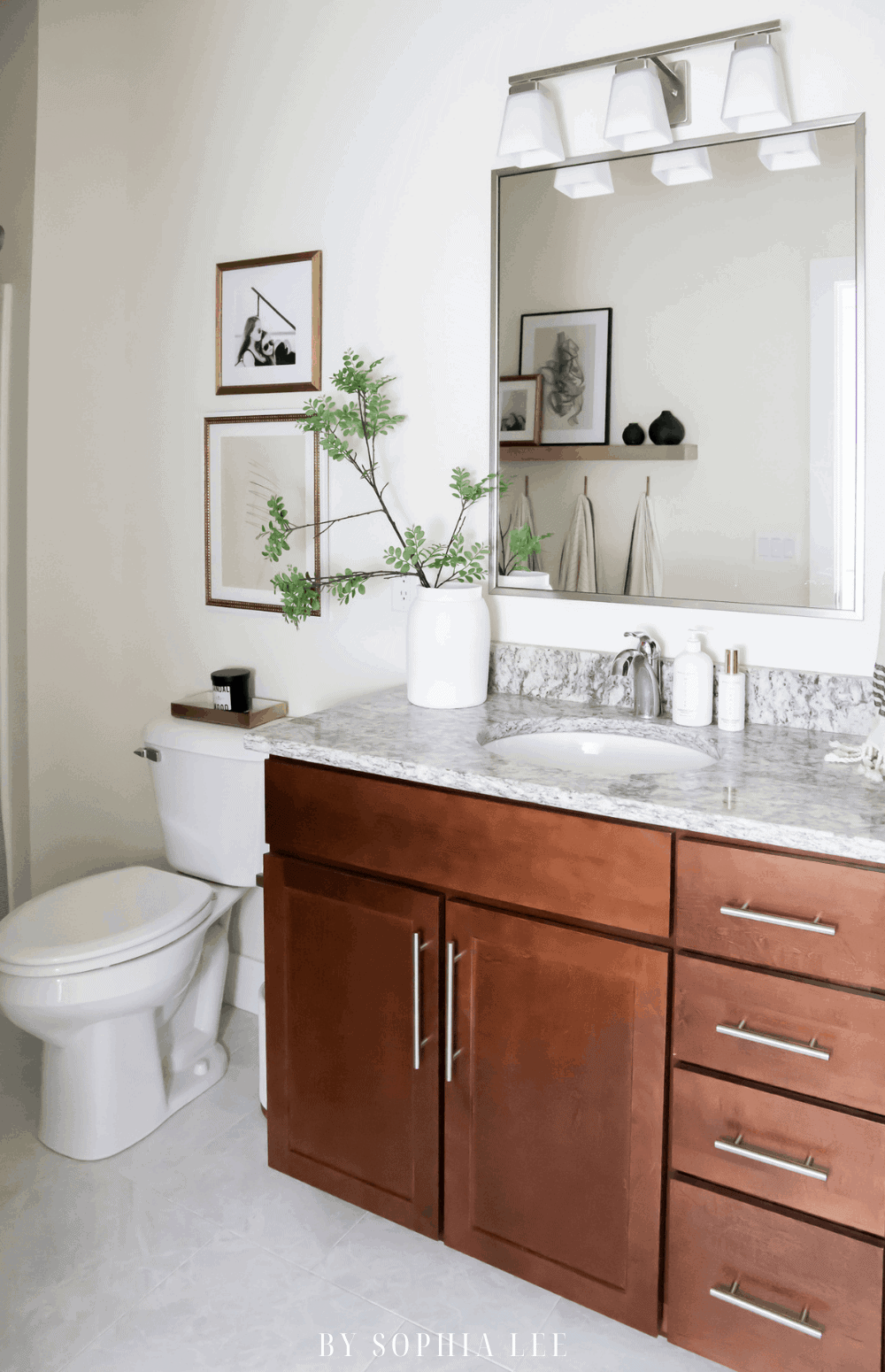 My Apartment Bathroom Tour | Easy & Inexpensive Apartment Bathroom Ideas - By Sophia Lee