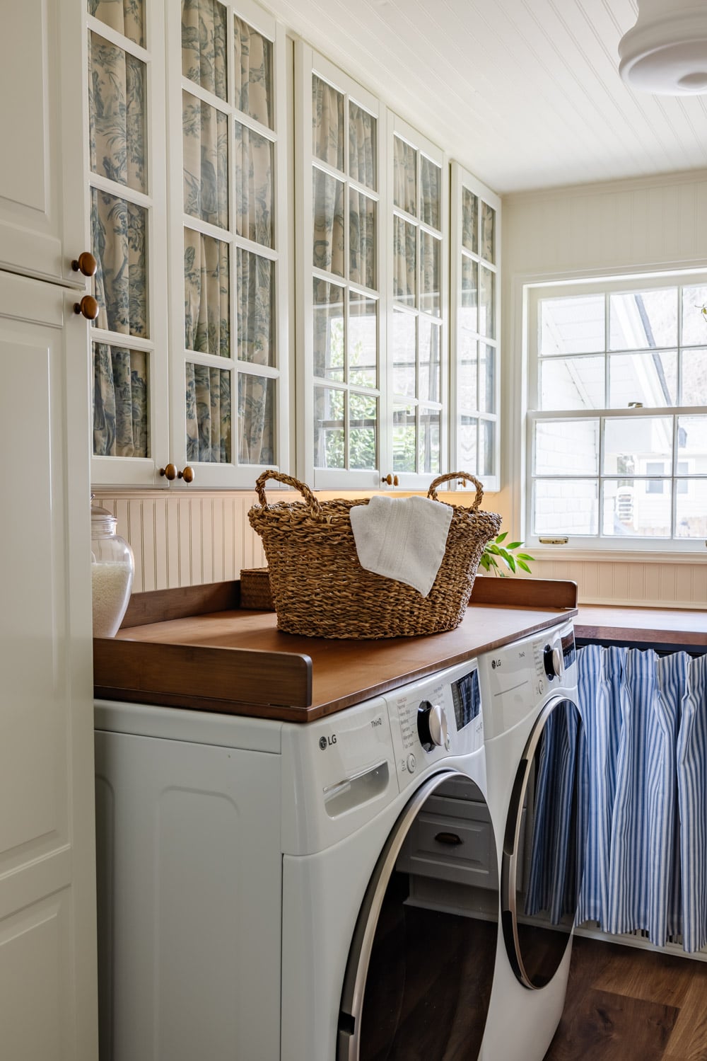 Our Small Space Laundry Room Organization That Maximizes Storage - Bless'er House