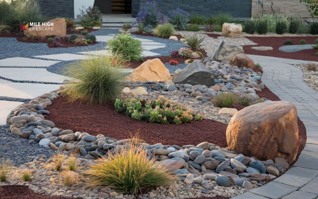 Rock Landscaping Ideas for Front of House: 12 Easy Designs