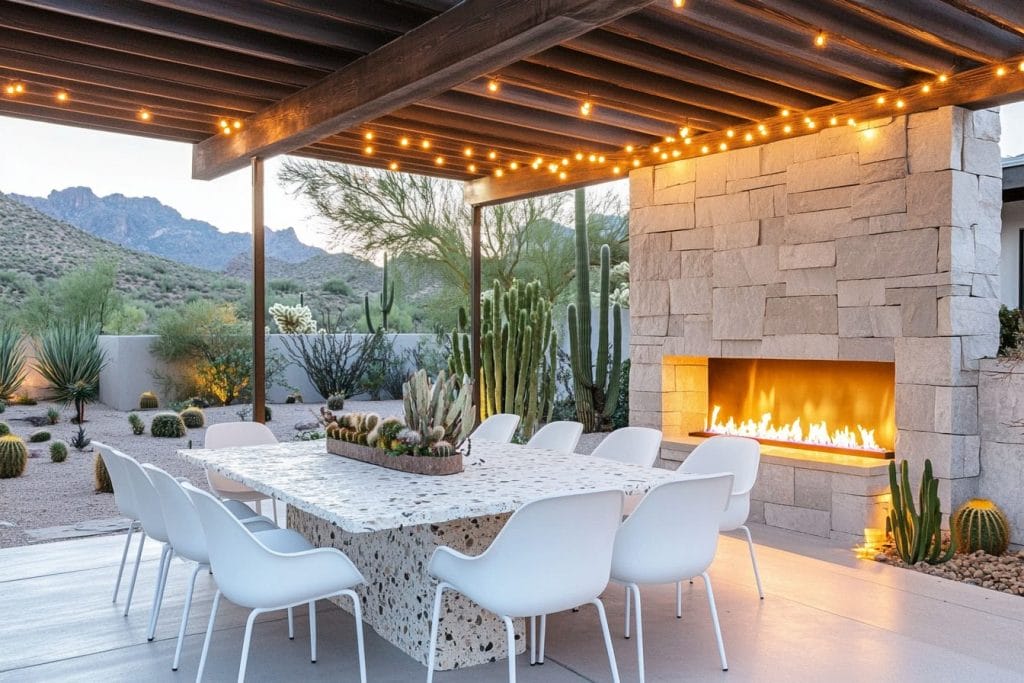 Rustic Covered Outdoor Dining Area Outdoor Enjoyment In Texas Backyard HGTV
