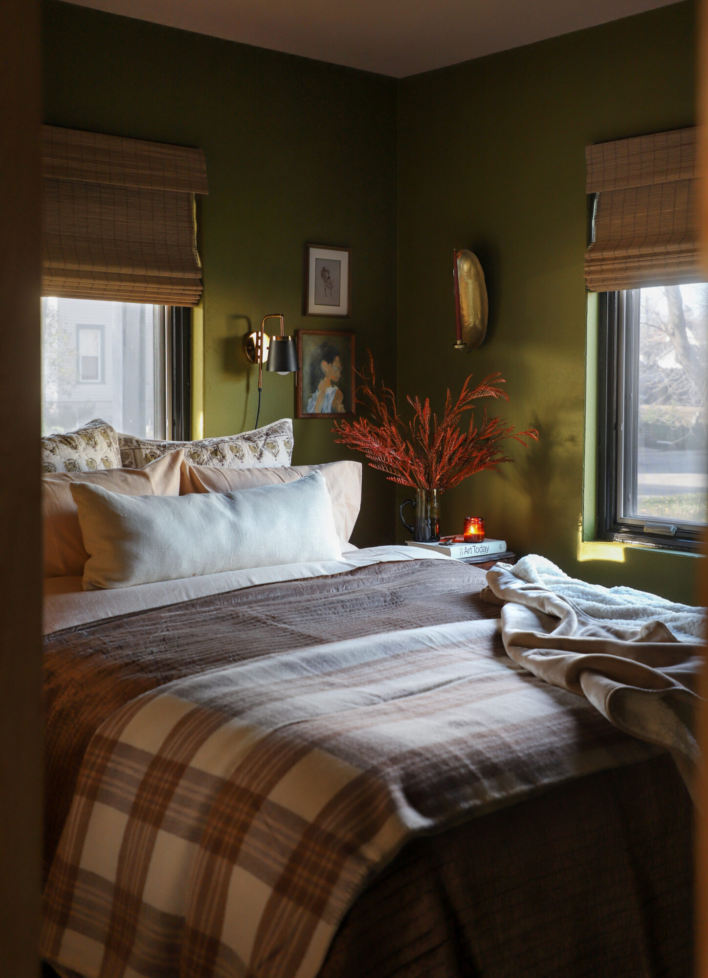The Loft Olive Green Bedroom - I SPY DIY