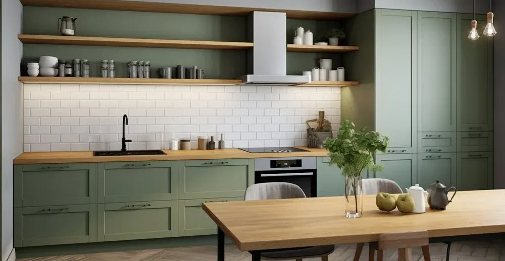 The Ultimate Guide to Rustic Sage Green Kitchen Cabinets | George Cabinetry