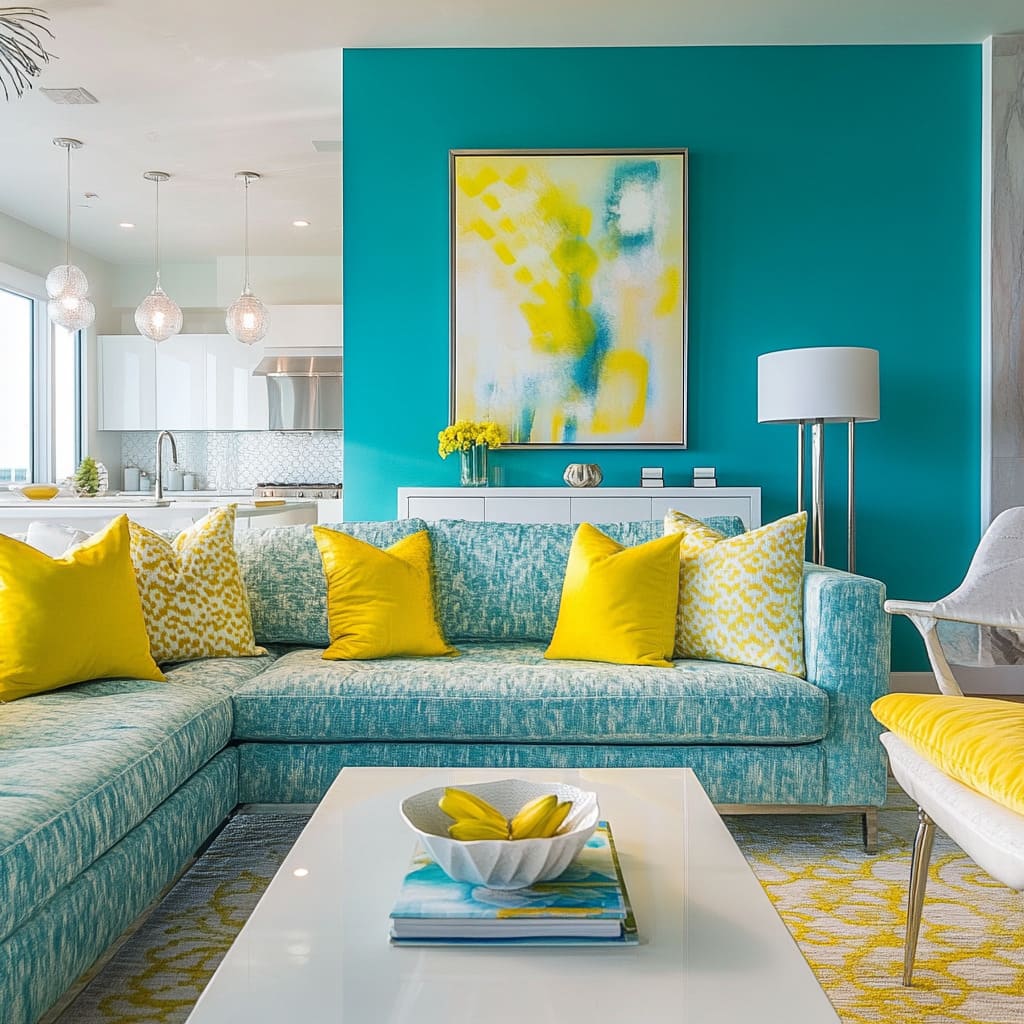 Trendy Yellow Living Room: Using Warm Tones Effectively | FH