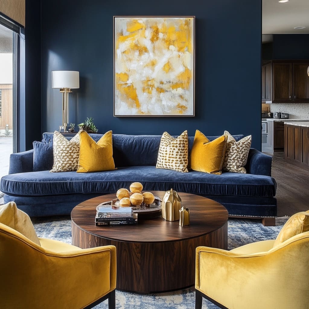 Trendy Yellow Living Room: Using Warm Tones Effectively | FH