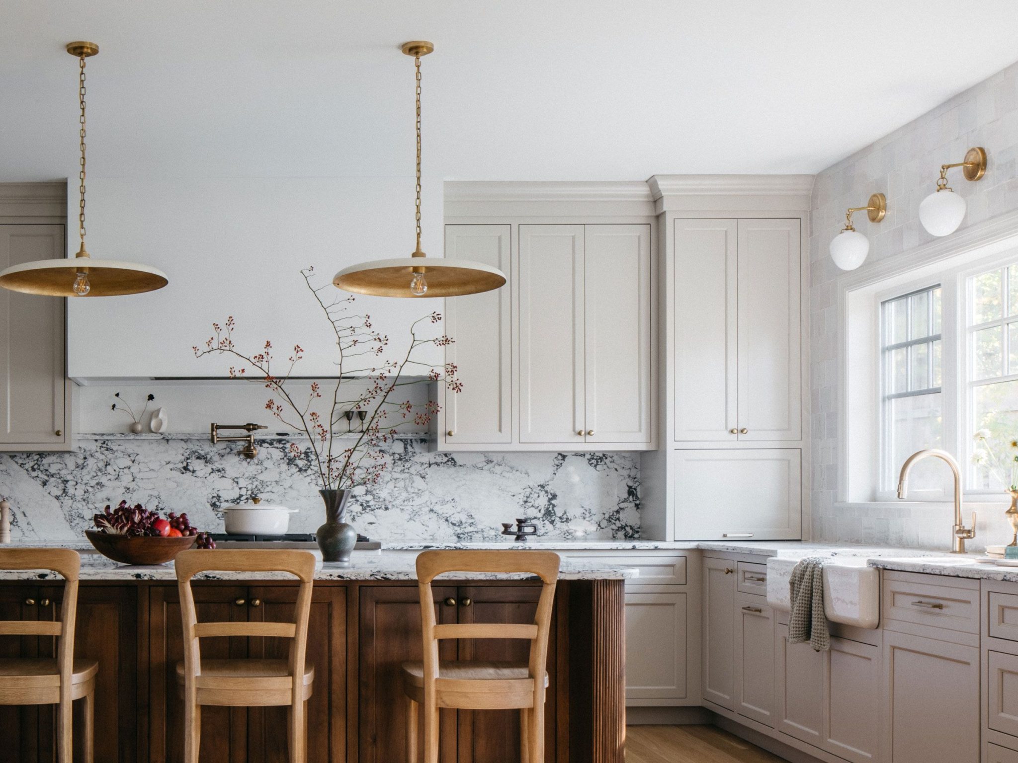 Wall Sconce Ceiling Light Over Kitchen Sink Stylish Practical Ideas For Above-the-Kitchen-Sink Lighting