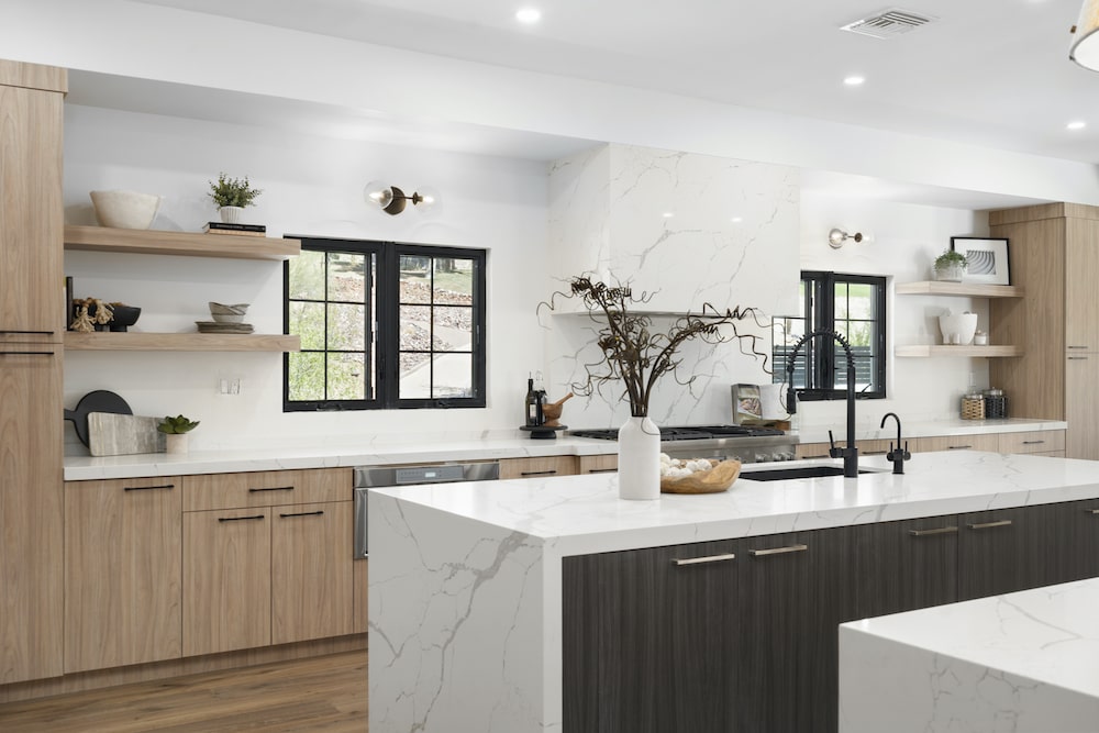 Warm Quartz Countertop Colors for Welcoming Spaces