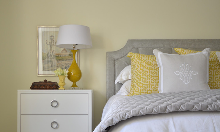 Yellow and Gray Bedroom Design - Transitional - Bedroom - Meredith Heron Design