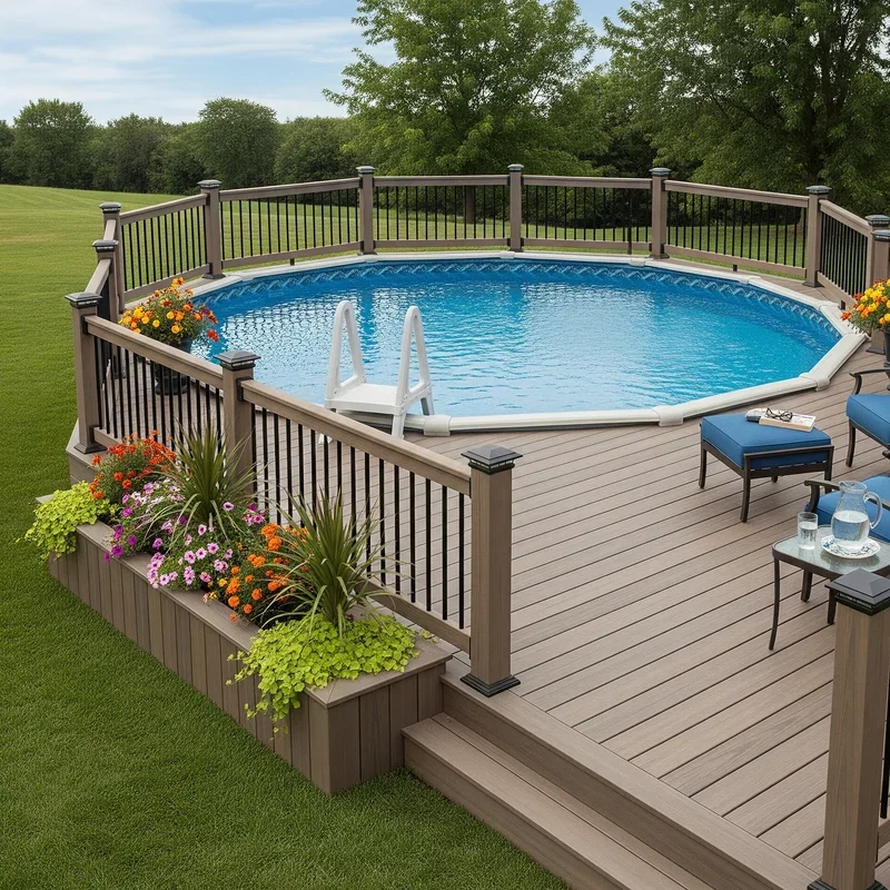 15 Above Ground Pool Deck Ideas on a Budget Design
