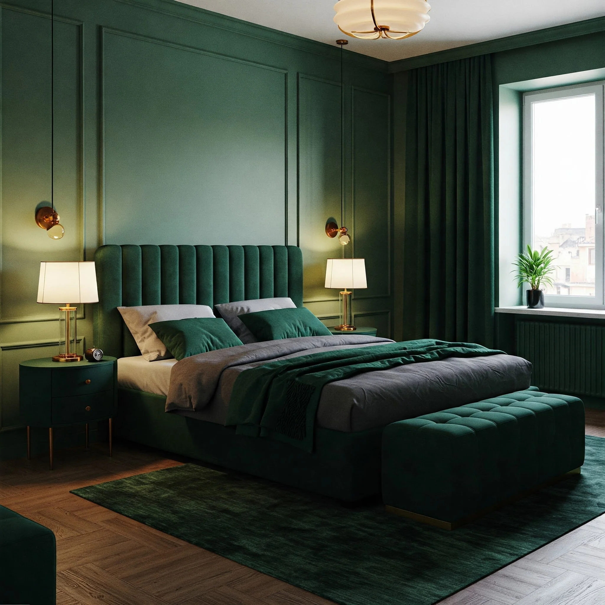 15 Emerald Green Dark Green Bedroom Ideas for Style