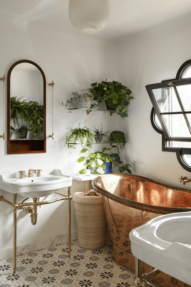 15 Inspiring Modern Farmhouse Bathroom Décor Ideas - A House in the Hills